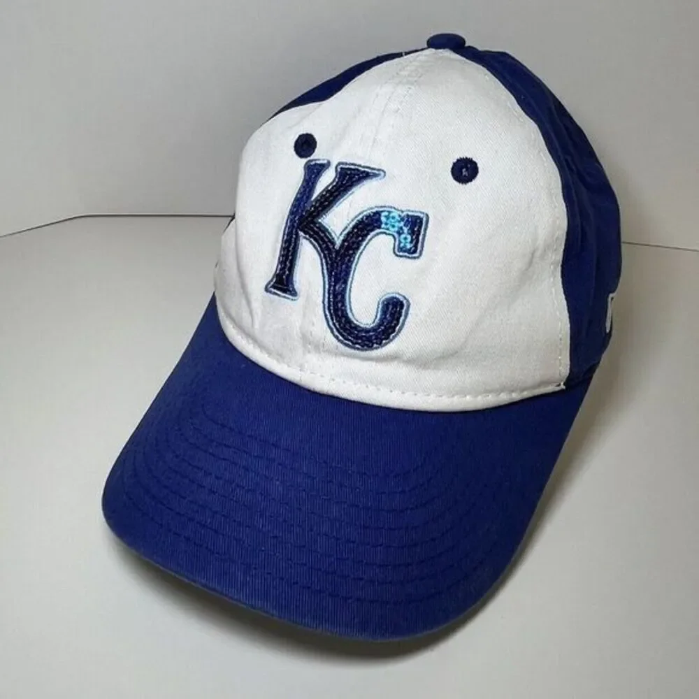 Kansas City Royals Youth Adjustable New Era Sequin MLB Baseball Cap Hat Girls